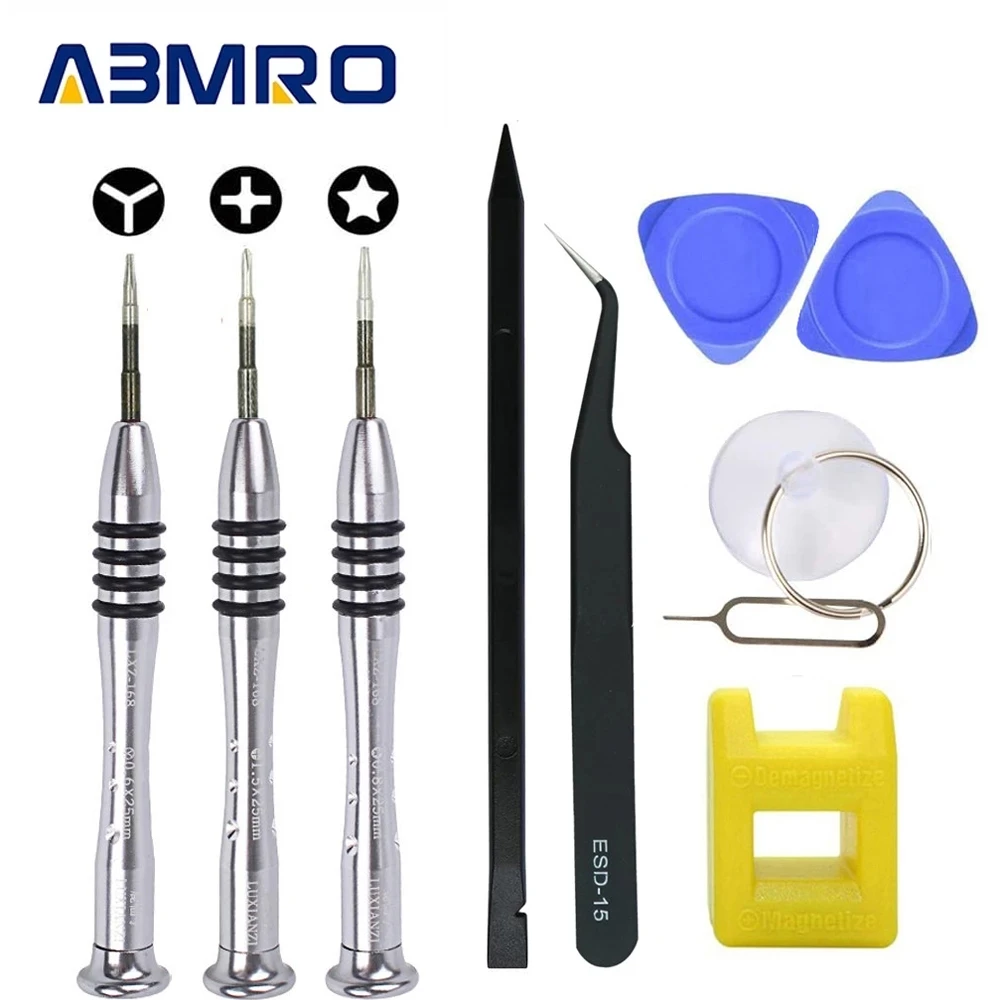 Набор инструментов для ремонта iPhone, PH000 Phillips P2 Pentalobe Tri-Point Y000 Tri-Wing Screworiver для iPhone X 8 7 6S 6 Plus iPod,iTouch Набор инструментов для ремонта iPhone, PH000 Phillips P2 Pentalobe Tri-Point Y000 Tri-Wing Screworiver для iPhone X 8 7 6S 6 Plus iPod,iTouch
