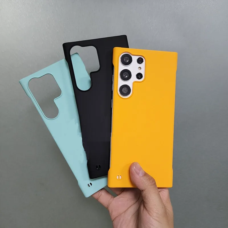 Подходит для Samsung S23 Ультра чехол телефона borderless S23u ультратонкий защитный