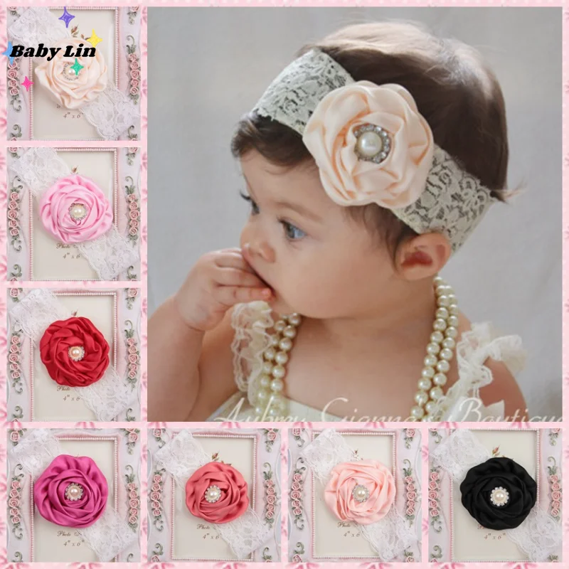 

Baby Girl Headband Headwear Hairband Infant Newborn Gift Hair Accessory Clothes Princess Children Kids Toddler Pearl Floral Lace