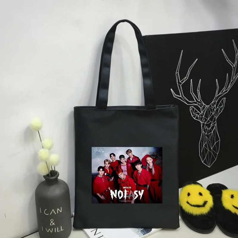 

Новый альбом NOEASY, Брезентовая сумка для детей, сумка Kpop, Брезентовая сумка для детей, поддержка большой емкости 2022, сумка для хранения, корей...