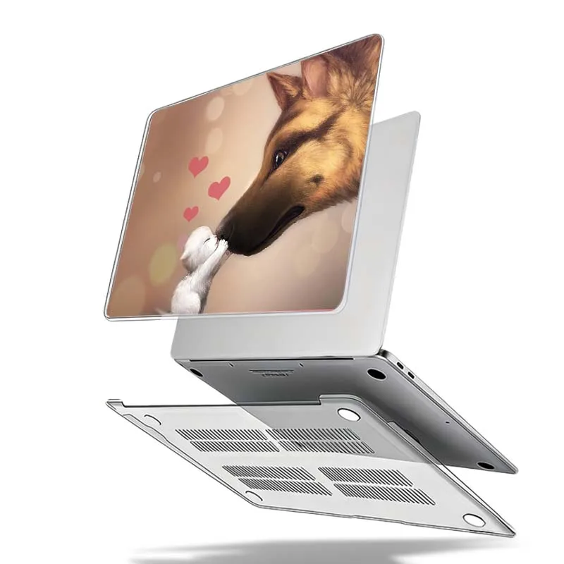 Фото Чехол с дизайном в виде собаки для Apple MacBook Air Pro 13.3 14.2 15.3 11.6 12 16 13 дюймов, защитный чехол для ноутбука, жесткий корпус. №3