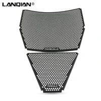black radiator grille oil cooler guard cover shield protector radiator grill with logo for ducati panigale v4 s panigale v4r v4s