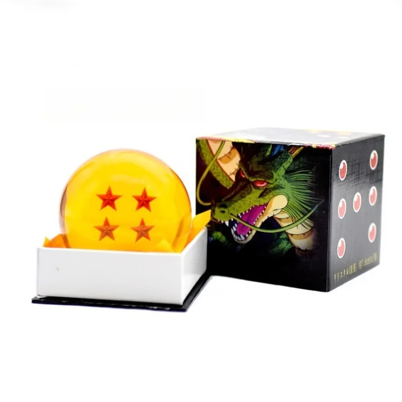 Фото Набор хрустальных шаров Dragon Ball (7,6 см), 1-7 звезд, коллекционная модель, настольное украшение, подарок в подарочной коробке №5