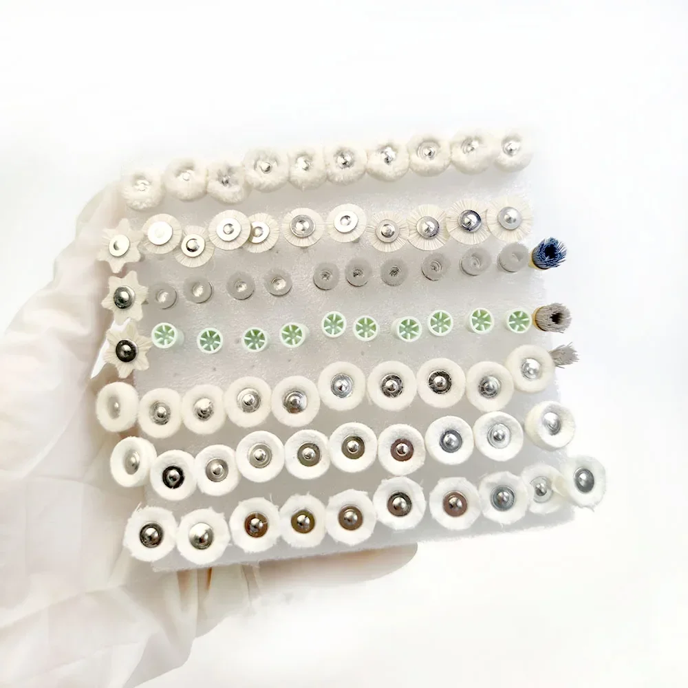 76 шт./компл. набор кистей для стоматологических робсон простые белые хлопковые