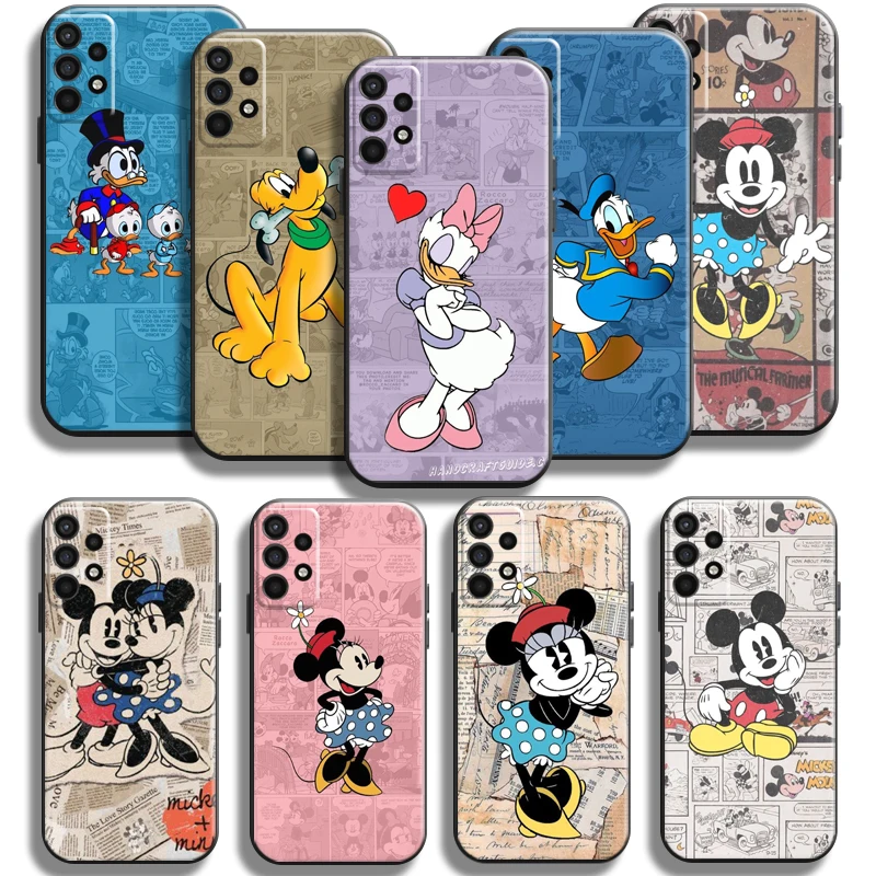 

Cartoon Duck Mickey Minnie Mouse Phone Case For Samsung Galaxy A11 A12 A21 A21S A22 A30 A31 A32 A50 A51 A52 A70 A71 A72 5G TPU