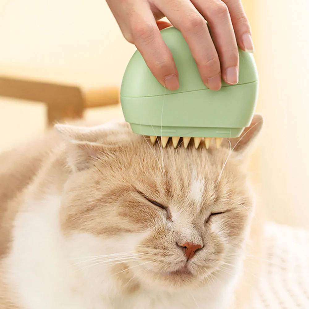 

3 In 1 Shell-Shaped Massaging Comb For Pet Portable Non-Slip Grip Handle Comb For Dog Puppy Cat Bunny