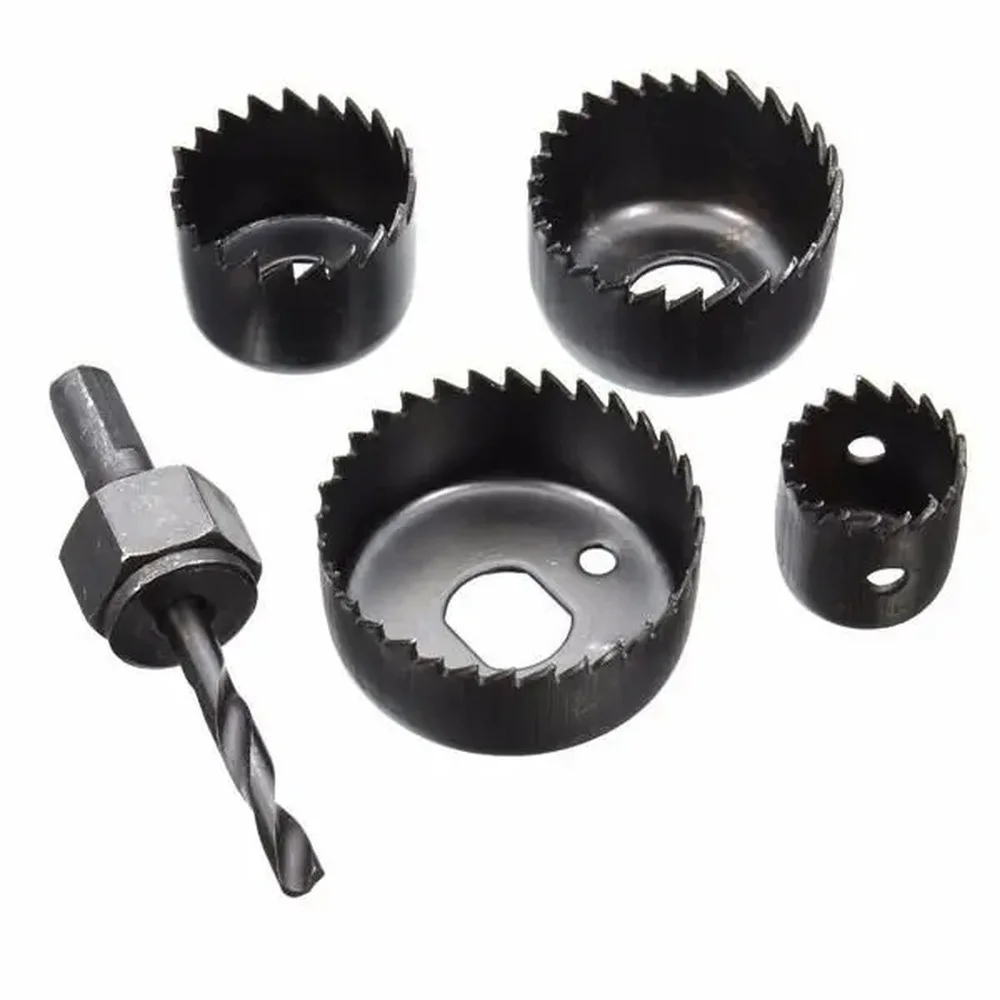 

5pcs 31-52mm Woodworking Opener Hole Saw Bit Cutting Drilling Tool Set with Round Saw for Gypsum Board / Wood Opening