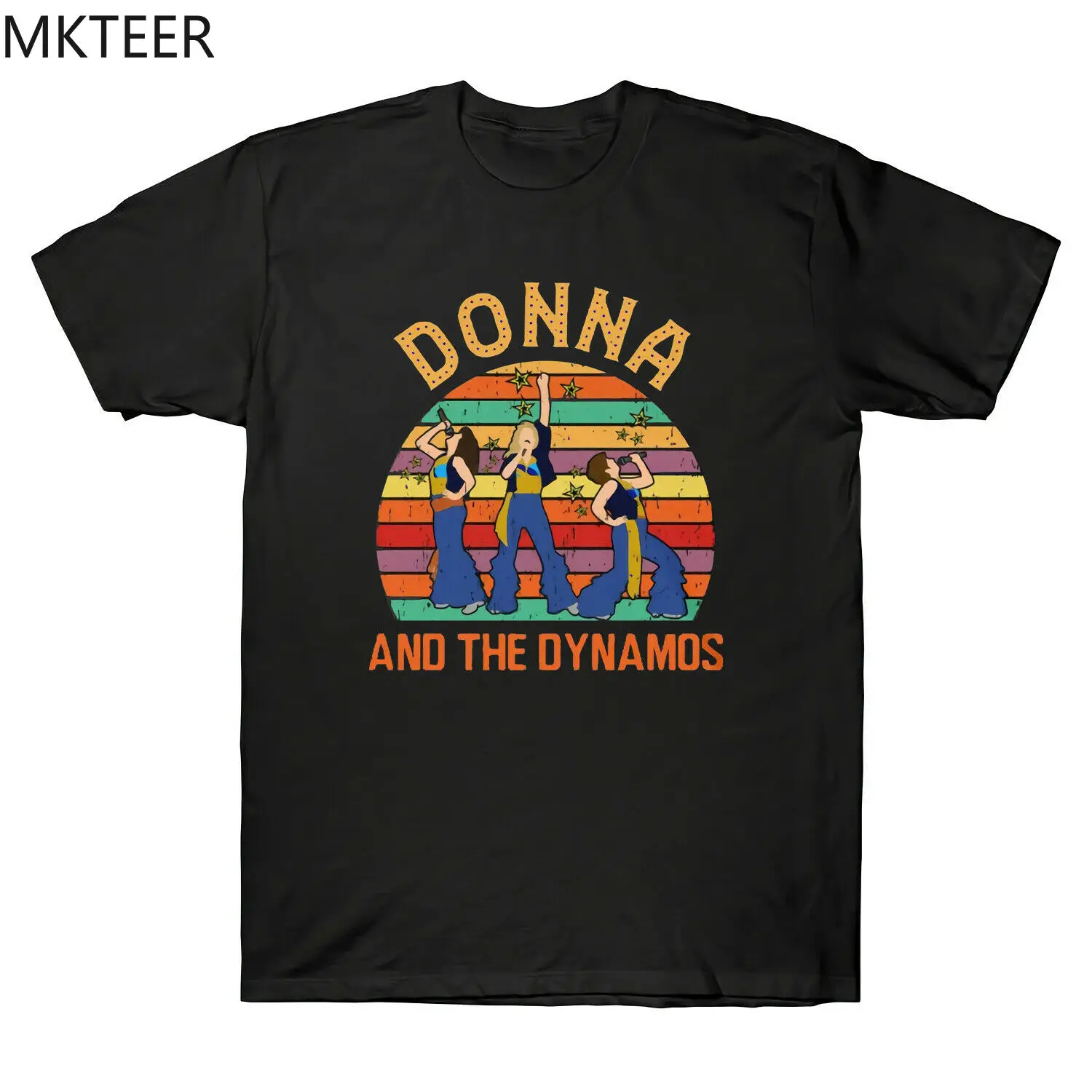 Футболка Donna and The Dynamos мужская с принтом винтажная тенниска коротким рукавом