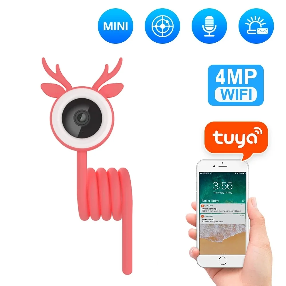 

Мини-IP-камера видеонаблюдения, Wi-Fi, с дисплеем 129 дюйма