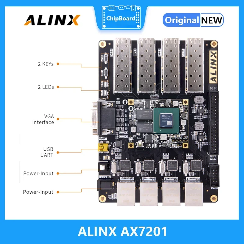 XILINX Artix-7 XC7A200T Плата разработки FPGA A7 SoMs SFP Оценочные комплекты ALINX AX7201