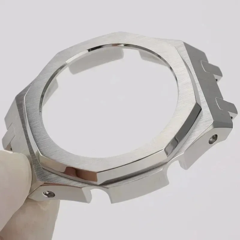 Комплект модов Gen4 для GA2100, металлический ободок, модификация Casioak, резиновый корпус для часов GEN4 поколения, ремешок из нержавеющей стали GA 21002110 (art.: 3920d0162e074) - 3920d0162e074
