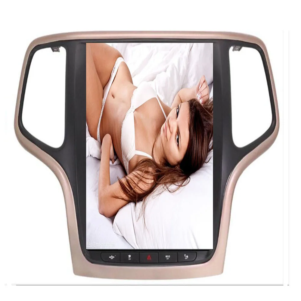 

12.3" Android Car GPS Navigation Tesla Style Vertical Screen For JEEP Grand Cherokee 2014-2050 Auto Radio Stereo Multimedia cam