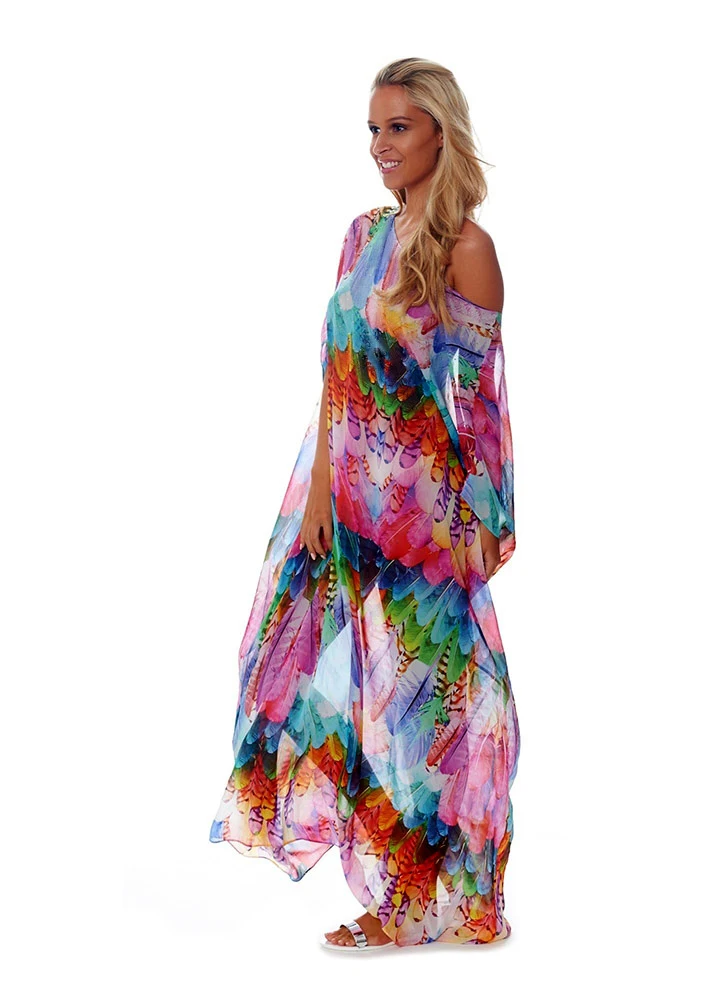 

Chiffon Long Beach Cover up Women Dresses Robe de Plage Vestidos Playa Bikini cover up Pareos de Playa Mujer Beachwear