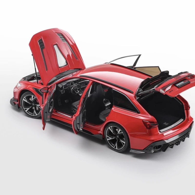 Фото Новинка в наличии Kiloworks 1:18 Darwinpro Audi Rs6 Darwin-Модифицированный сплав, полностью открытые литые украшения, игрушки на заказ, детский рождественский подарок №4
