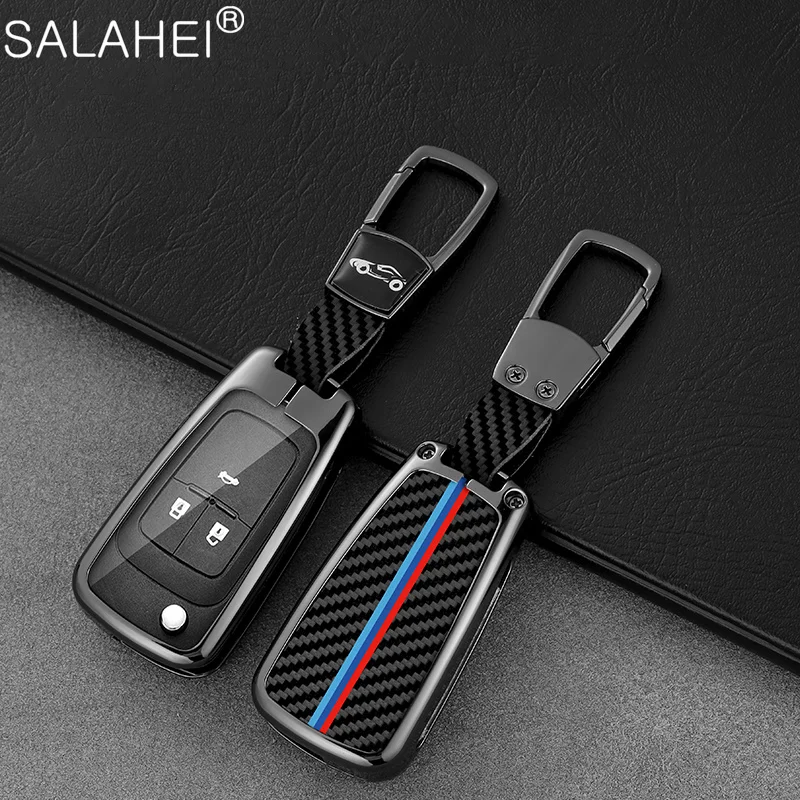 

Car Carbon Fiber Key Case For Buick Encore ENVISION S Plus Avenir Chevrolet Tahoe Suburban Cruze Opel Vauxhall Insignia Keychain