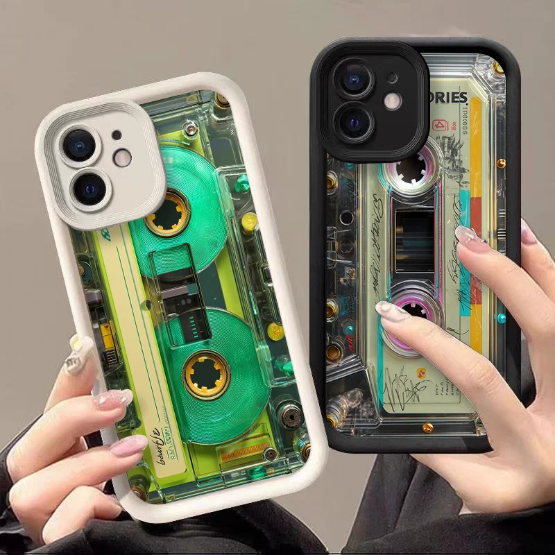 Фото Уникальный креативный чехол для телефона в виде кассеты для Google Pixel 10 9 8 7 8A 7A Pro XL 9A 5G, противоударный, мягкий, с защитой от падений, художественный дизайн №3