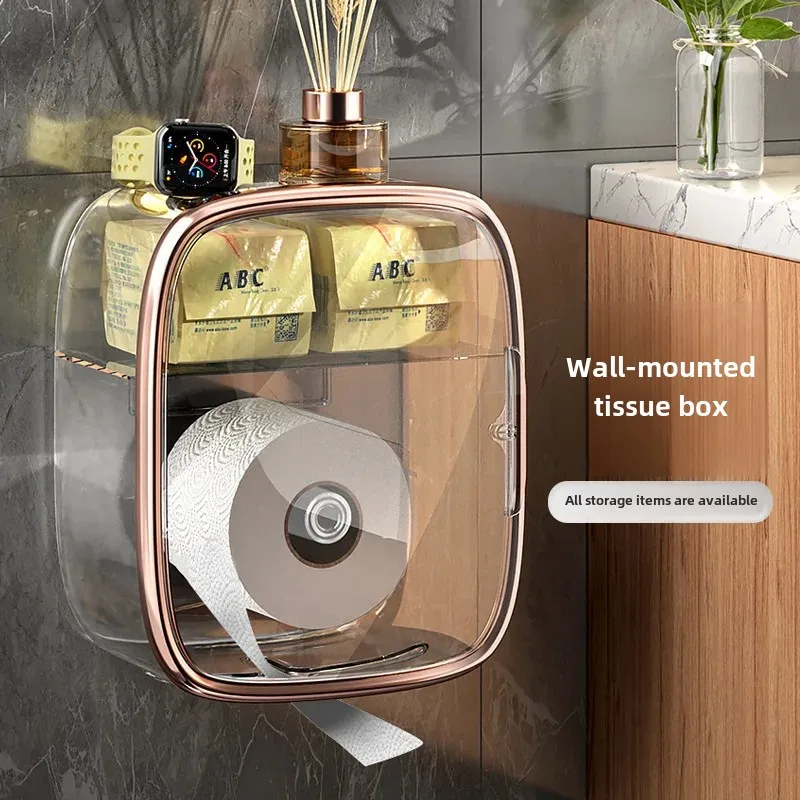 Роскошная легкая коробка для салфеток ванной комнаты магнитный