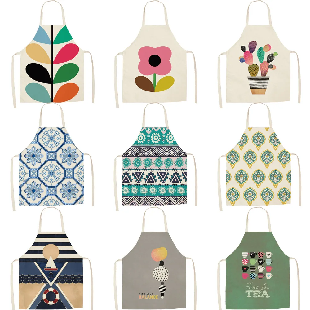 

1 Pcs Kitchen Aprons for Women Linen Bibs Household Cleaning Apron Home Waterproof Chefs Cooking Baking Apron for Child