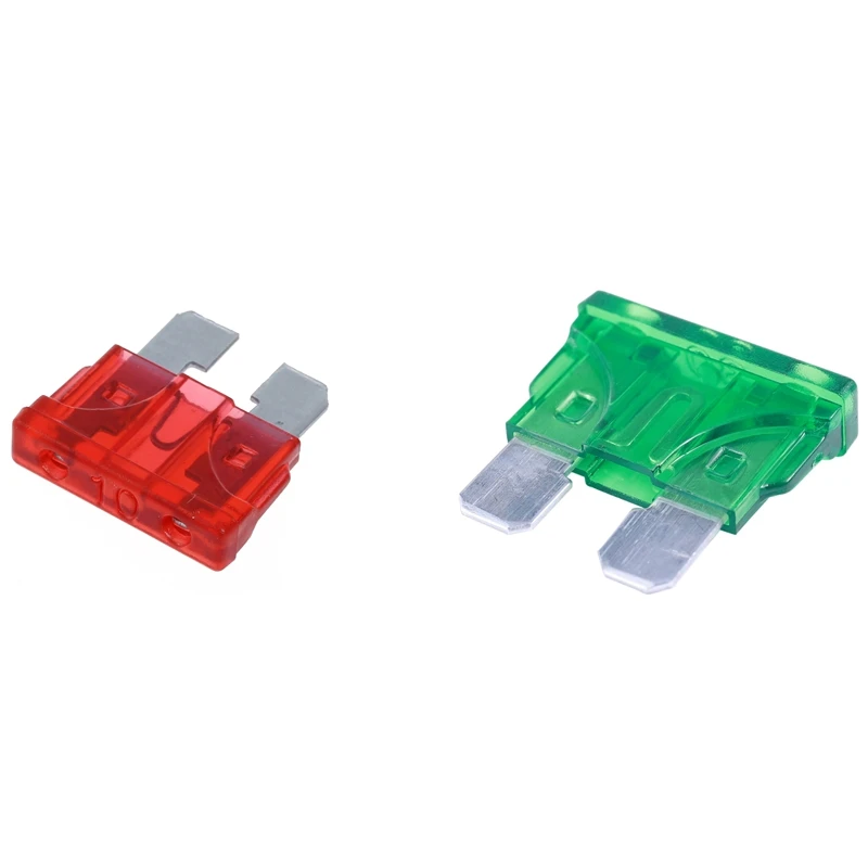 50 шт. автомобильный предохранитель ATC ATO Blade красный 10 а с 30 30A А зеленый корпус два