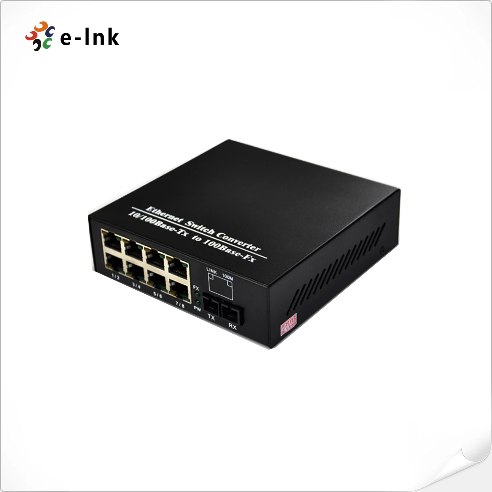 Network Switch Unmanaged Commercial 8-Port 10 100Base-TX + 1-Port 100Base-FX Fiber Ethernet Switch