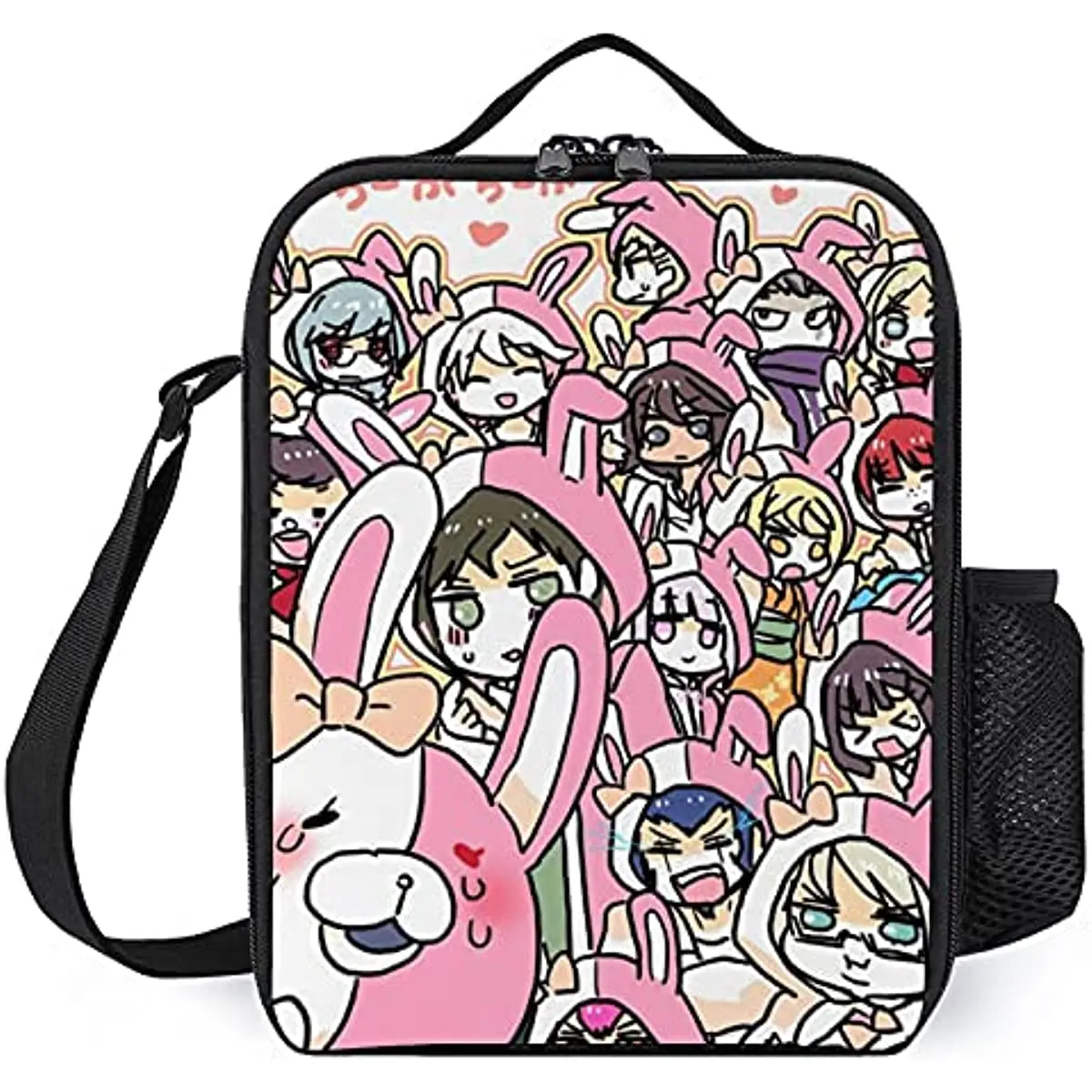 

Cute Bunny Lunch Bag with Adjustable Shoulder Strap Reusable Leakproof Lunch Box for Men Women Kids for Outdoor Activities Work