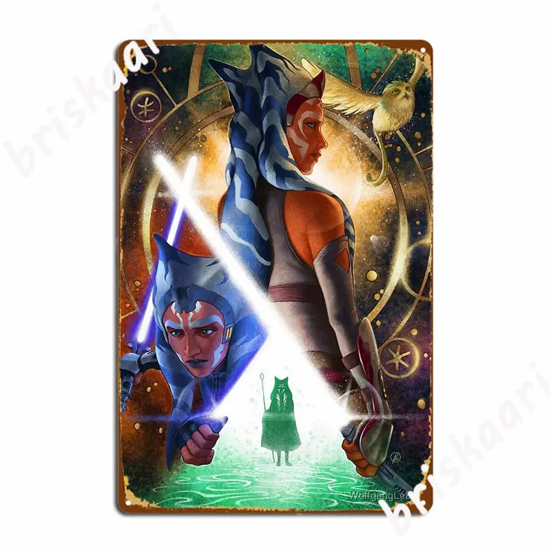 

Металлический знак Ahsoka Tano Lives для дома и кухни, Настенная роспись, ретро жестяной знак постер, домашний декор