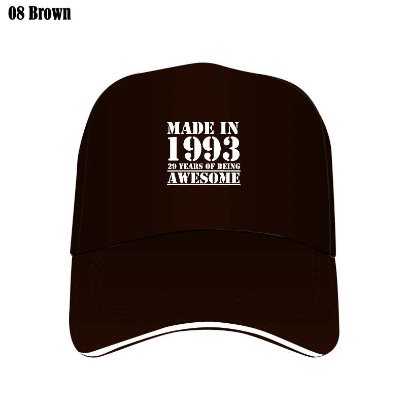 

Funny Made In 2022 29 Years Of Being Awesome Bill Hats Birthday Print Joke Husband Casual Mesh Cotton Hat Men