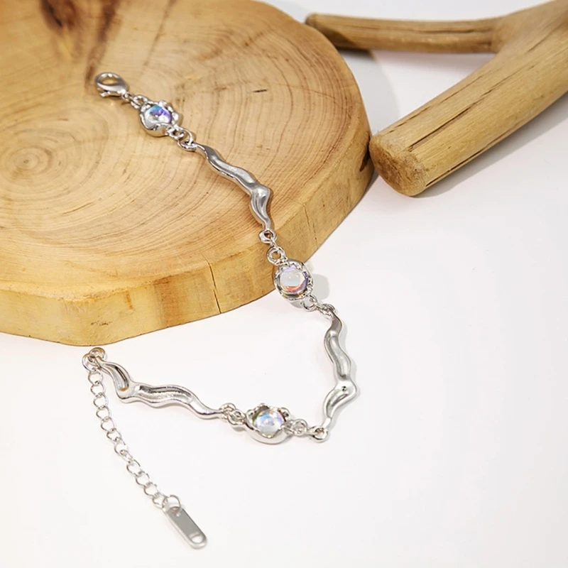 Браслеты из лунного камня Стильные браслеты сплайсинга Элегантные украшения для