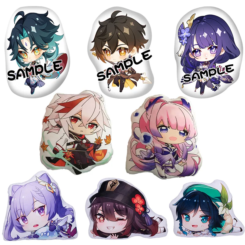 

Anime Genshin Impact Project Stuffed Plush Doll Toy Cartoon Anime Game Peripheral Kawaii Sofa Cushion Pillow Diluc Barbatos Klee