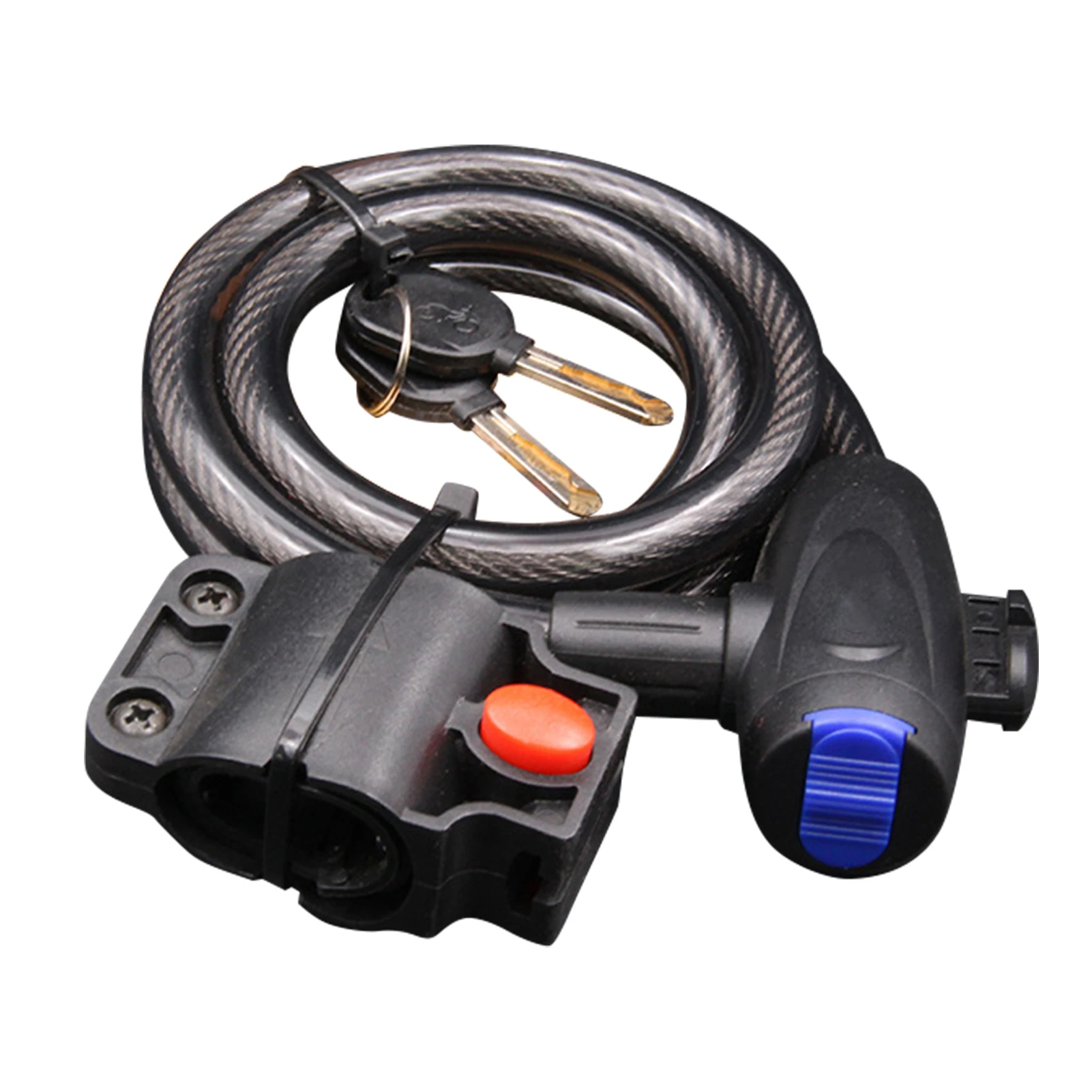

Practical Anti Theft Heavy Duty With Keys Outdoor Protection Bicycle Lock Mountain Bike Security Portable Steel Cable Universal