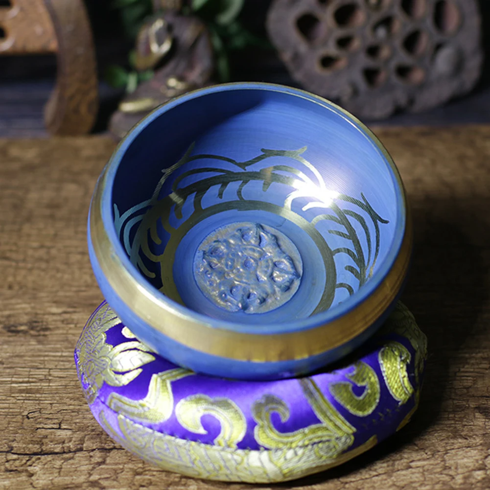 

Brand New Buddha Sound Bowl Brass Brass Chime Buddha Sound Bowl Chanting Bowl Mat X1+Box X1 Size(D X H): 8.5x4cm