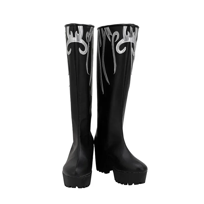 Tian Guan Fu аниме косплей Fei Lian белые сапоги Hua Cheng черные туфли на высоком каблуке