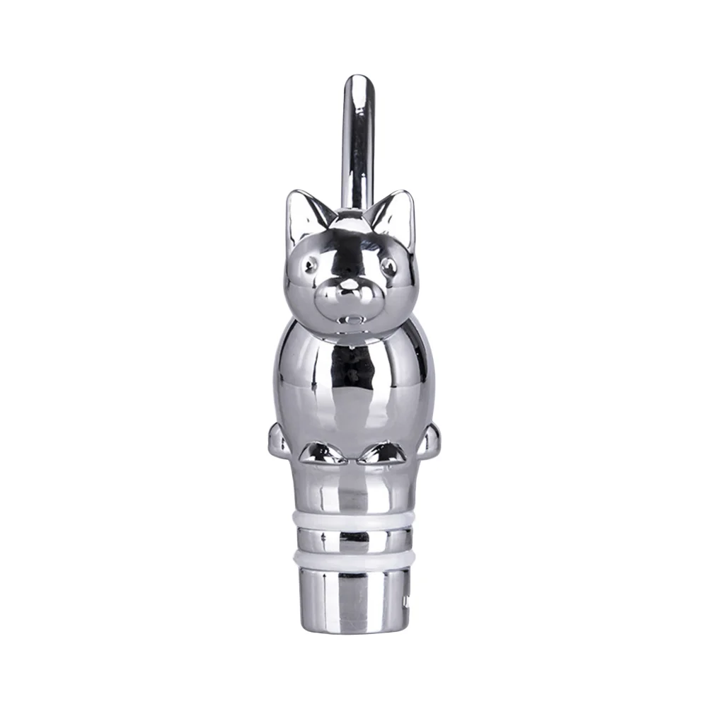 

Bottle Stopper Stoppers Champagne Sealer Caps Vacuum Preserver Saver Plug Beverage Decorative Beer Cat Metal Weddingwhiskey