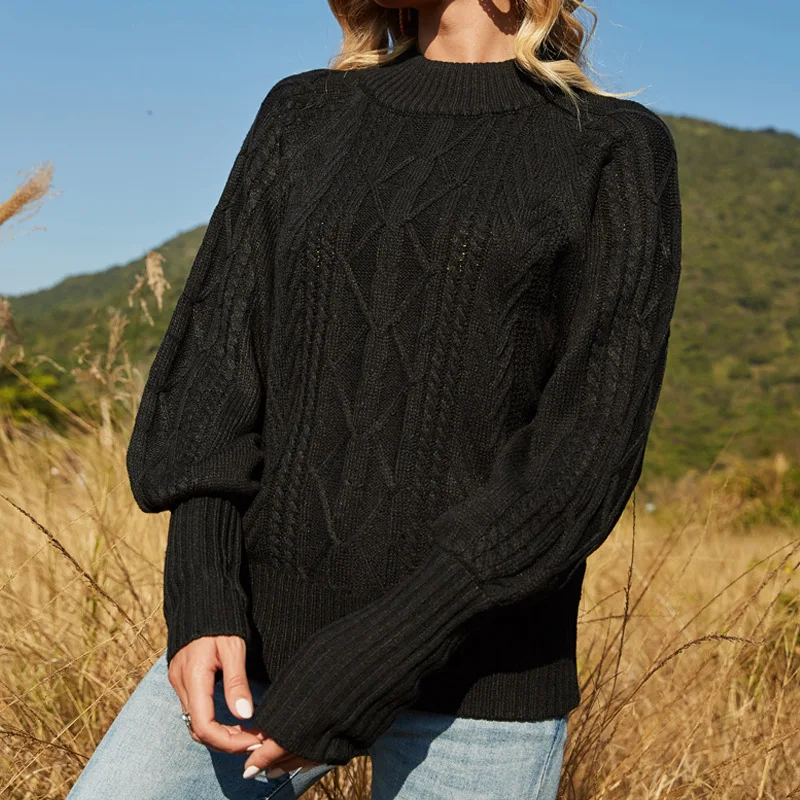 

Solid Color Maternity Sweater Fashion Loose Pullover Knitwear GRAY22