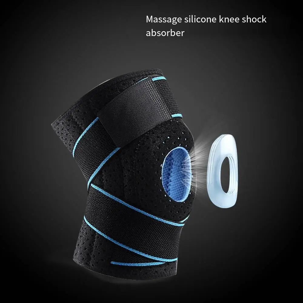 

Pressure Prevent Ligament Strain Tendon Injury Climbing Sports Knee Guard Knee Brace Suitable For Basketball Strap Knee Pads