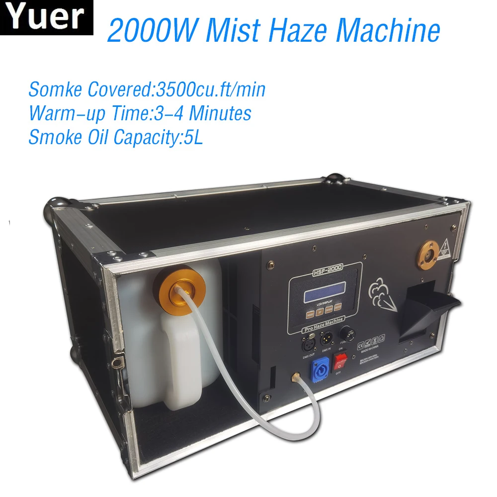 Buy Máquina de niebla de 2000W, dispositivo de humo DMX, equipo de sonido para fiesta, Club de música a Color, DJ, discoteca, luces de escenario, máquina de niebla Somke