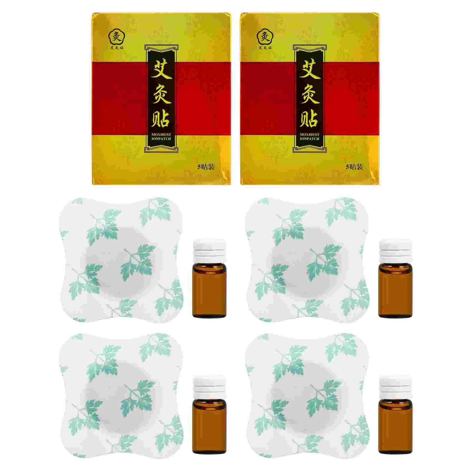 

5 Pcs Moxibustion Paste Knee Patches Hot Pain Relief Pads Compress Relieving Wormwood Stickers Non-woven Fabric Neck Heating