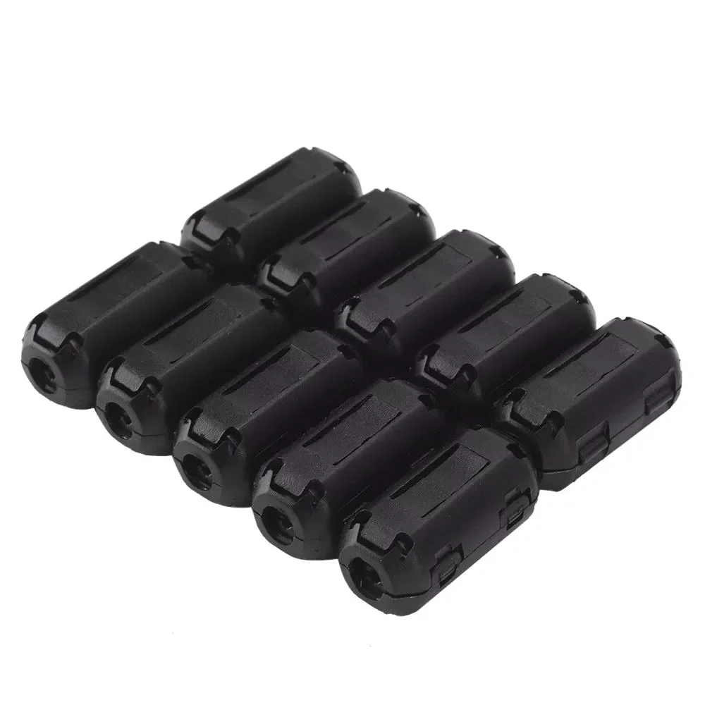 

10PCS Black Clip On Clamp RFI EMI Noise Core Filters Ferrite Core For 5-13mm Cable Connector Filters Holder Dropshipping