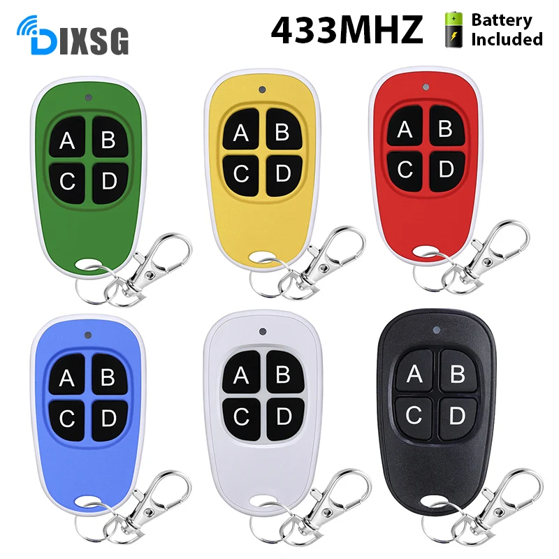 

433mhz Control Universal 4 Button Wireless Key Electronic Copy Garage Gate Door Cloning Gate Control Duplicator Remote