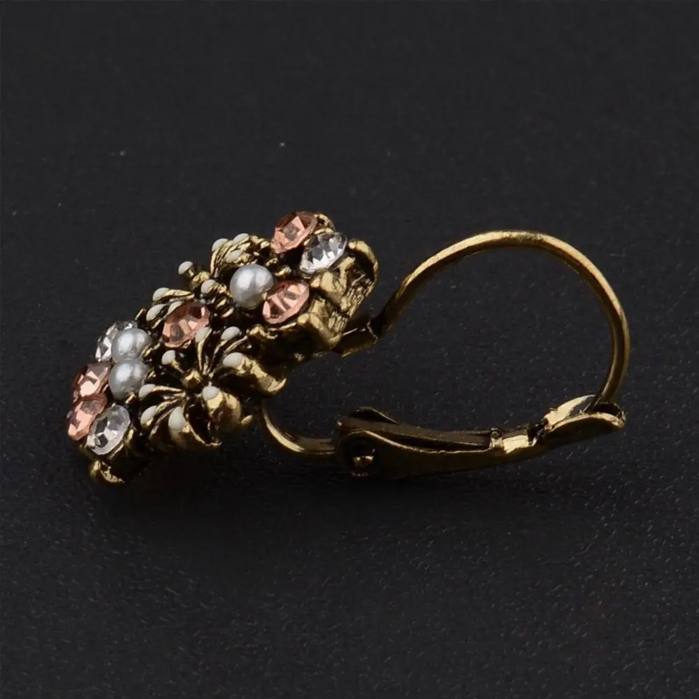 

Earrings Pendant Crystal Boho Retro Colorful Clip Earrings Fashion Jewelry Stud Earrings Pearl Earrings