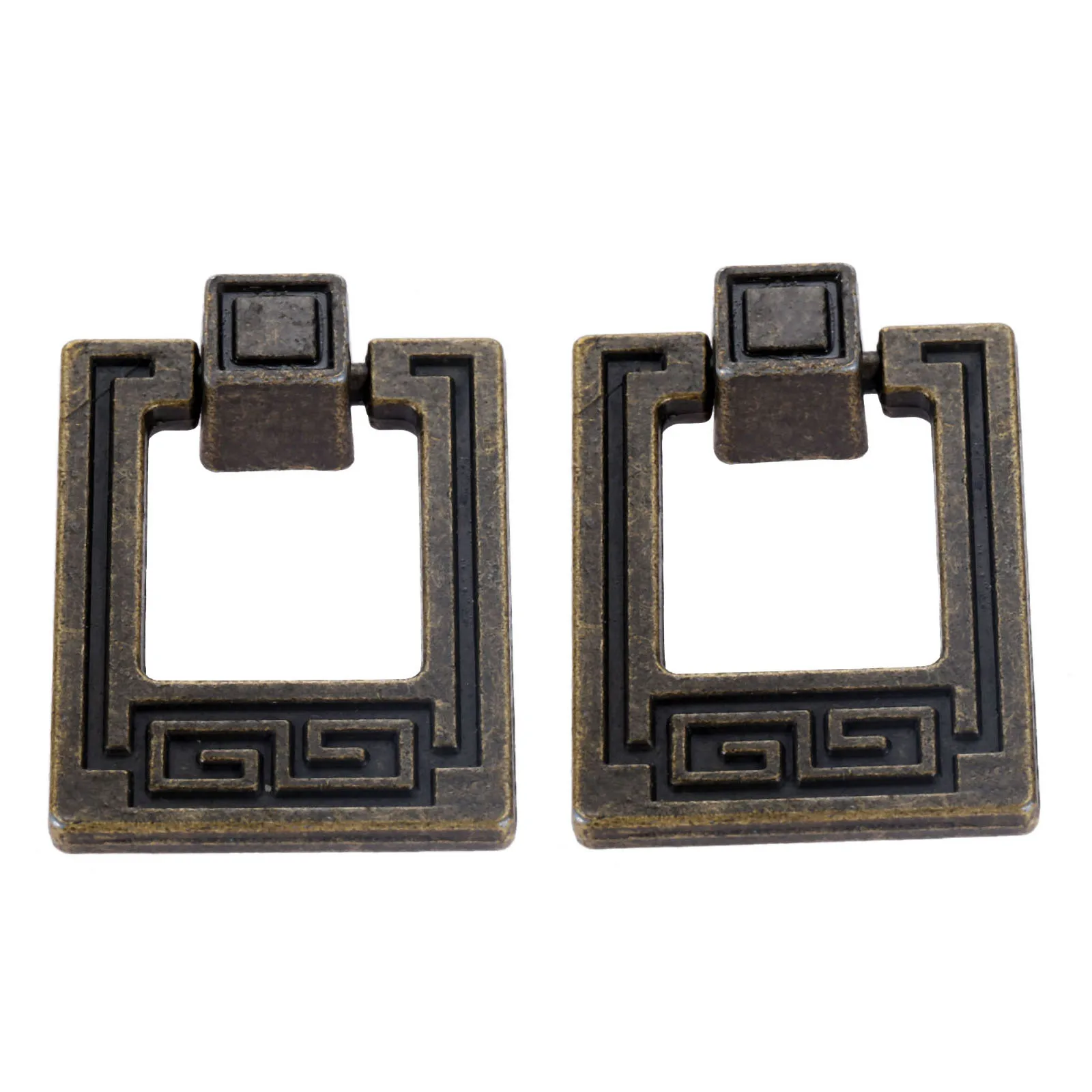 

2Pcs 30*40mm Antique Bronze Handles Zinc Alloy Pulls For Drawer Door Cabinet Bin Wardrobe High Quality Handles Home Hardware