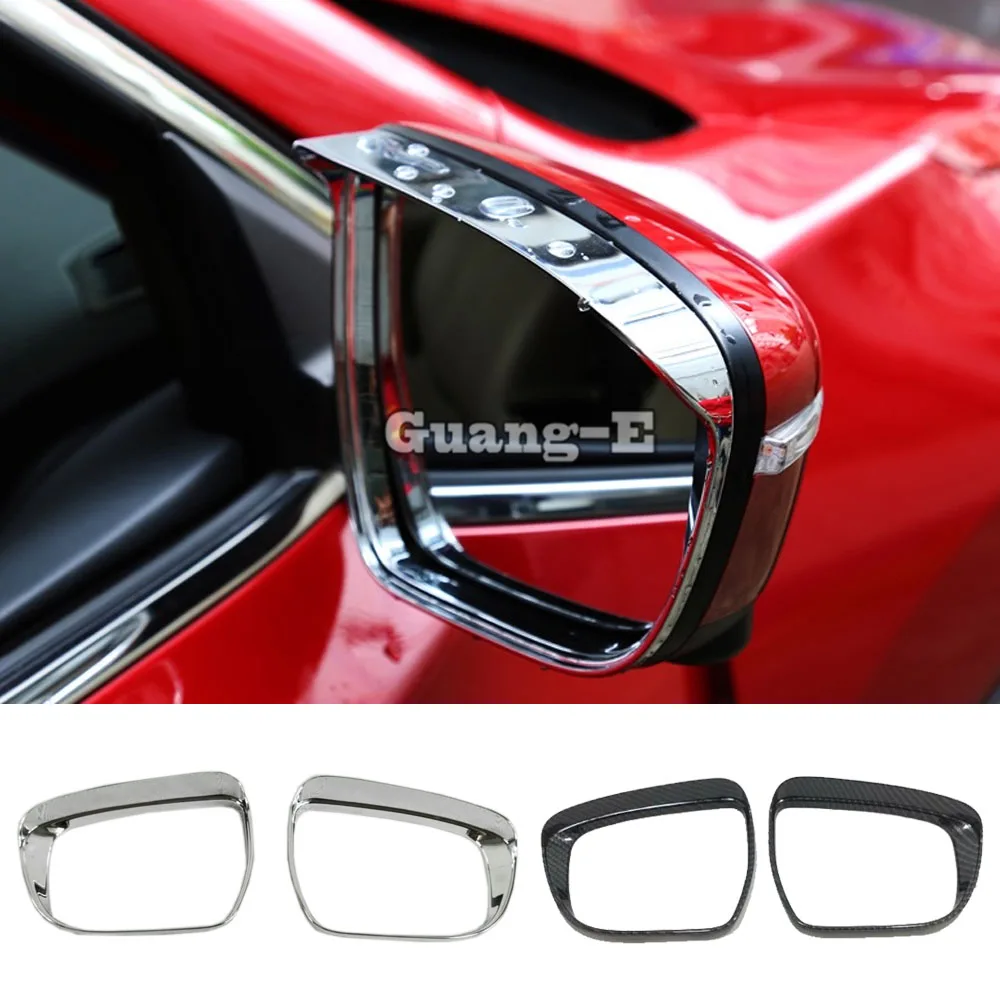 

Для Nissan Murano 2015 2016 2017 2018 автомобильное боковое стекло заднего вида рамка для зеркала защита от дождя солнцезащитный козырек АБС ХРОМ 2 шт.