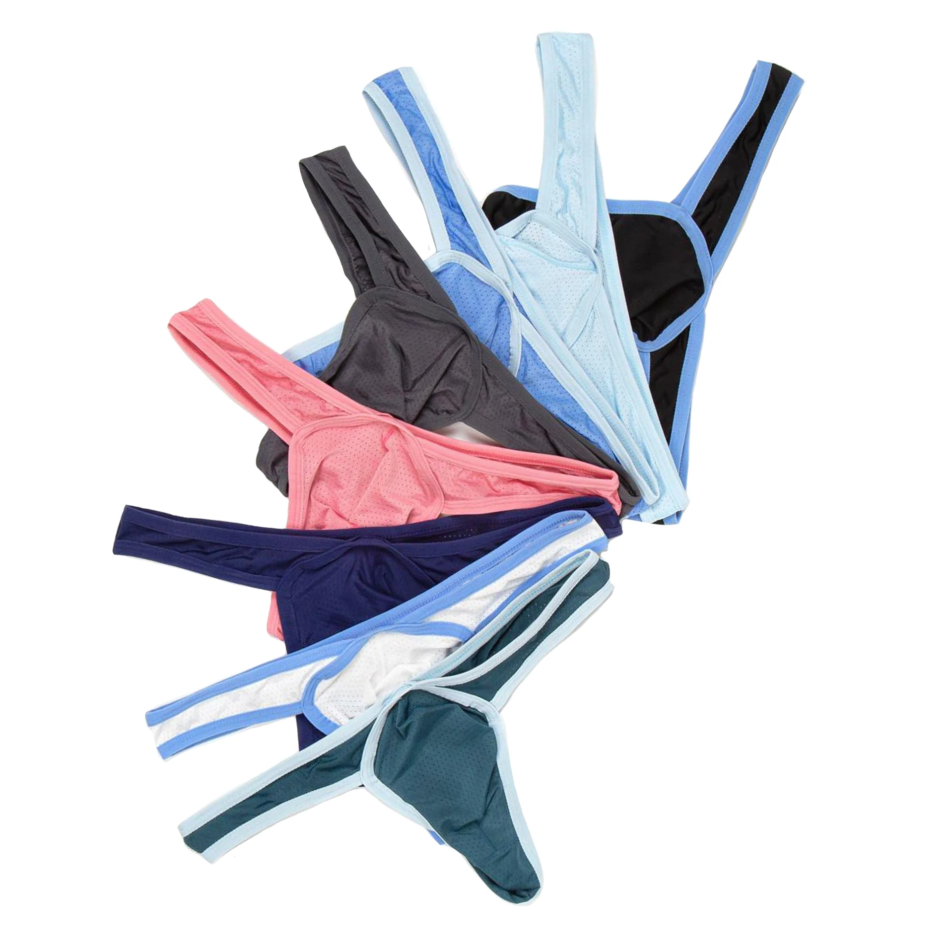 

Men Sexy G-strings Thongs Men Lingerie Soft Briefs Jockstrap Underwear Solid Color Tangas Thongs Underpant Swimming Bikini M-2XL