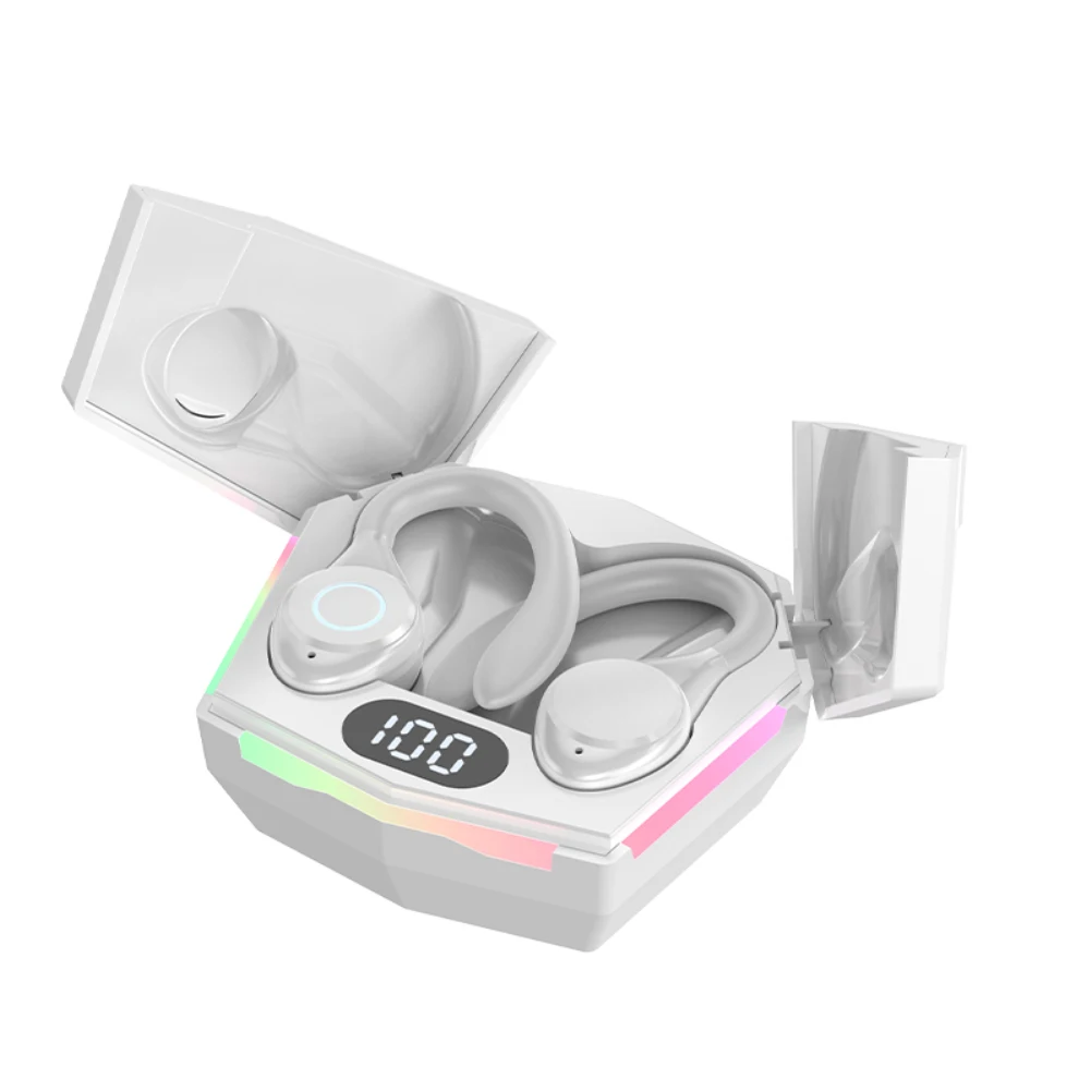 

Hd Call Bluetooth 5.3 Earphone With Charging Case Led Display Sport Headsets Ipx5 Waterproof Bluetooth Headset For Xiaomi Music