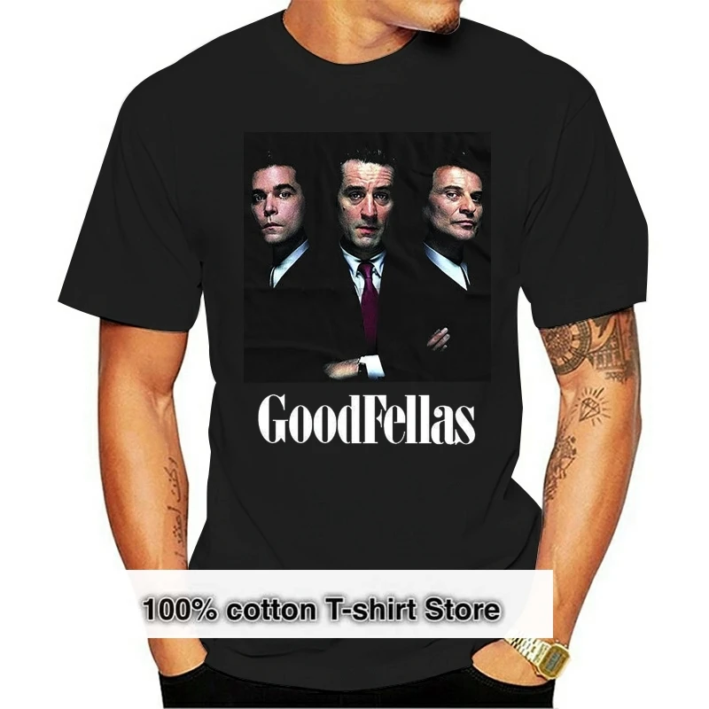 

Goodfellas V1 movie poster Robert De Niro T SHIRT BLACK all sizes S-5XL