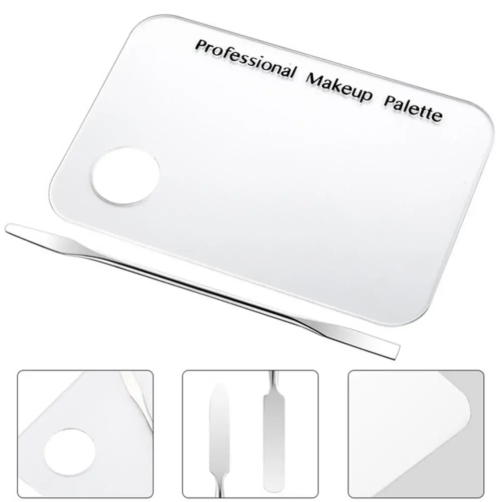 Акриловая палитра для макияжа пластина гель-лака ногтей шпатель смешивания