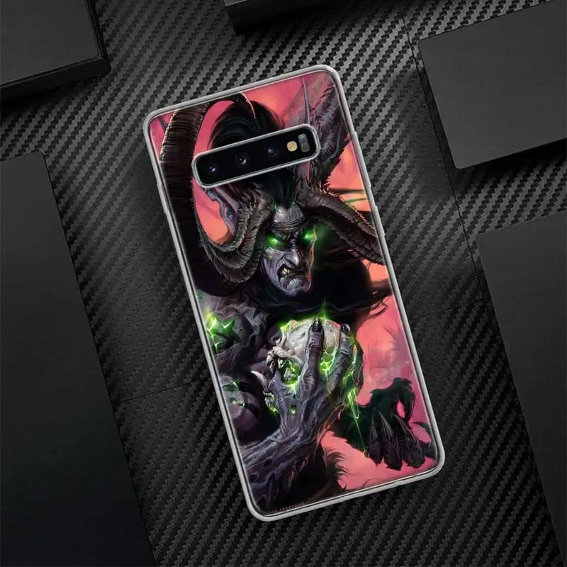 Силиконовый телефонный чехол W-World Of W-Warcraft W-Wow для Samsung Galaxy S23 S24 Ultra S21 S20 FE S22 S10 Plus S10E