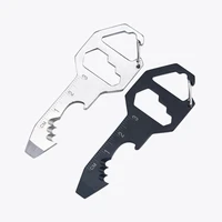 outdoor tools steel pocket edc gear multi tool keychain keyring pry crowbar bottle opener wrench screwdriver gadget tool