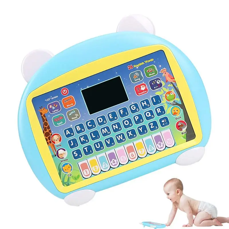 

Learning Tablet For Kids Early Learning Machine With LED Display Touch Learning Pad With Games To Learn Letters Numbers Music &