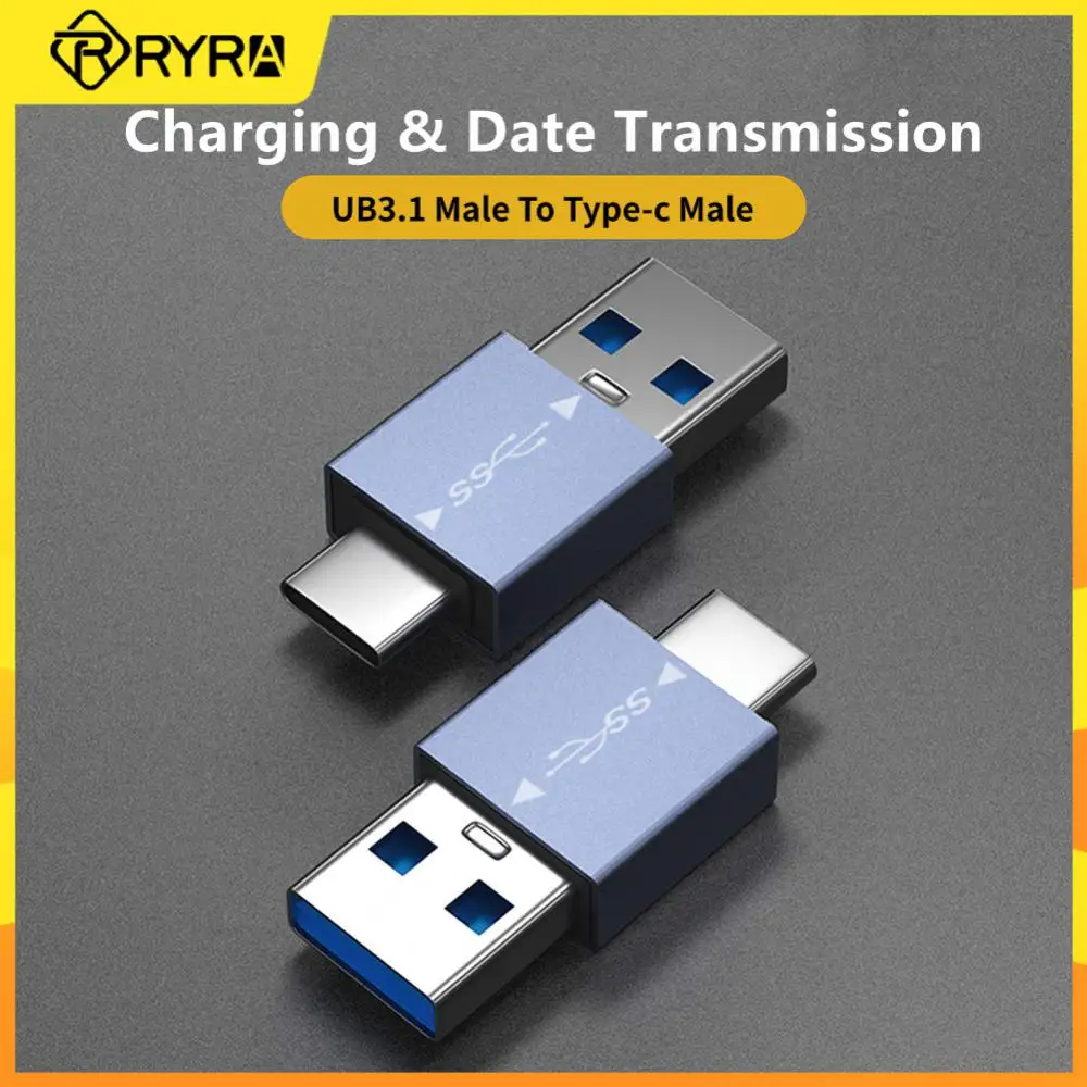 

RYRA OTG USB 3,1 к Type C адаптер 90 градусов локоть Быстрая зарядка зарядное устройство конвертер для Macbook Xiaomi Samsung OTG разъем